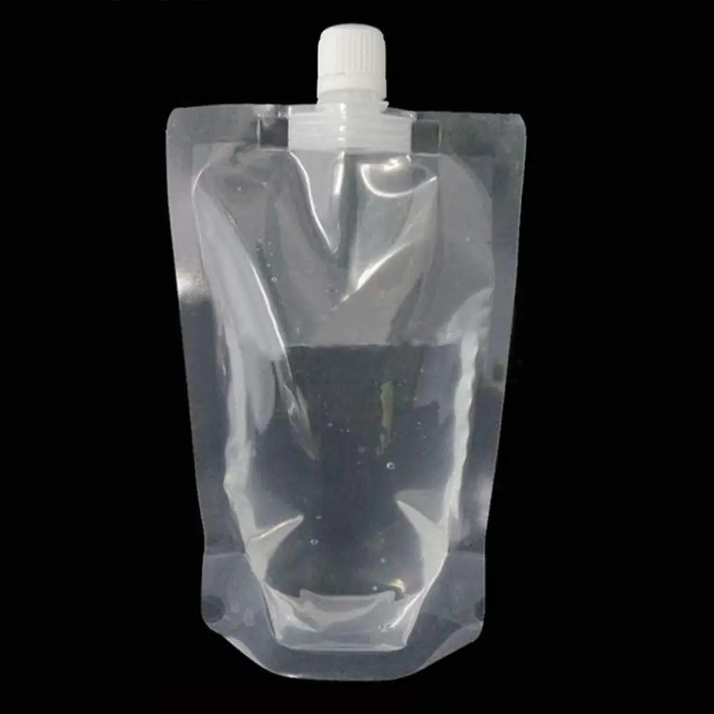 Aangepaste Plastic Tuitzakjes Herbruikbare Stand-Up Verborgen Vloeibare Drinkflessen Draagbare Drank Melkdrank Koffie Waterzak