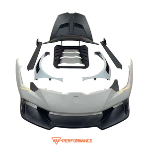 V Style Body Kit for <strong>Lamborghini</strong> LP580 / LP610 <strong>Modified</strong> Car Bumper Side Skirts Spoiler Fender Rear Hood Carbon Fiber Body Kit - Product Image 6