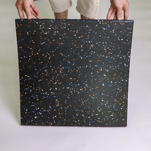 Tùy chỉnh 50cm x 50cm Độ dày Dễ dàng cài đặt chất lượng cao cao su chống trượt phòng tập thể dục sàn thảm - Product Image 3