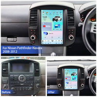 HFMidia 12.8 inci Radio BT Layar Vertikal Multimedia Video Head Unit Untuk Nissan Pathfinder-Navara 2008-2012 Penerima Media Mobil