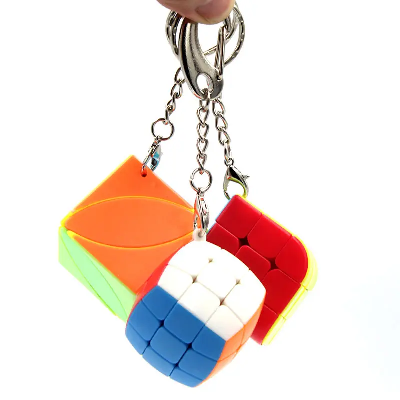 Haute qualité 3.5CM Mini porte-clés 3x3x3 Lvy Penrose Cube magique Fidget jouets porte-clés