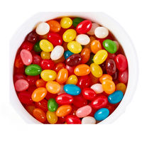 Chinese Bulk Wholesale Mixed Multi Fruit Flavored Sour Sweet Rainbow Beans Sugar Soft Chewy Candy