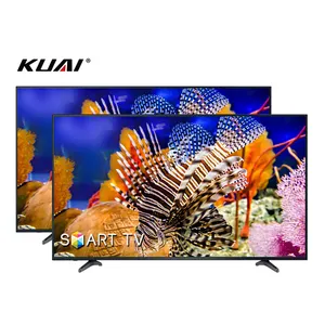 Guangzhou TV LCD Produsen 2K Ful HD Normal/Pintar 24 32 40 43 Inci Tv Dvbt2 Ultra HD Android Wifi LedTv Televisor