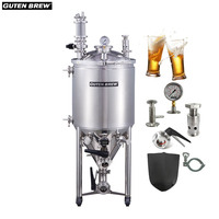 GutenBrew 32L 55L 70L 100L Fermenteur pour brasseur amateur, cuve de fermentation pressurisée à double enveloppe, Fermentatore Isobarico