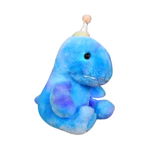 Cute Led Plush Dinosaur LED Colorful Glowing Lovely Dragon Shape Stuffed Animal Shining Christmas New Year Gift Plush