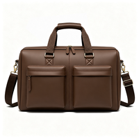 Porte-documents en cuir PU avec logo personnalisé, sac pour ordinateur portable 15,6 pouces pour hommes, sac de voyage d'affaires, fournisseur en gros d'usine