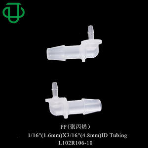 Conector de Manguera de Plástico PP en Forma de L, Reductor de 90 Grados, Resistente a Químicos - Product Image 2