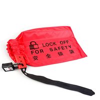 Kit de blocage et d'étiquetage pour palans haute performance avec couvercles de prise surdimensionnés, sac à clés en tissu polyester résistant à l'usure, haute sécurité