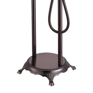 Relleno de bañera de latón con montaje en suelo de dos manijas de bronce aceitado Vintage, incluye <span class=keywords><strong>ducha</strong></span> de teléfono para bañeras con patas de garra - Product Image 5