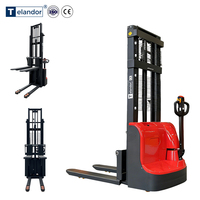 Chariot élévateur transpalette électrique pour entrepôt 1500 kg, hauteur de levage 1,6 m, 3 m, 3,5 m