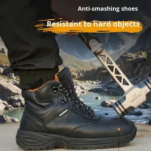 Wear-resisting <b>Men</b> <b>Work</b> Safety Boots Anti-smash Anti-puncture <b>Work</b> <b>Shoes</b> Waterproof Boots Indestructible Protective <b>Work</b> Boot - Product Image 4