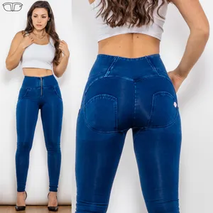 Shascullfites Melody-pantalones vaqueros con realce de trasero para mujer, Vaqueros ajustados sexys de cintura alta para gimnasio y fitness, venta al por mayor