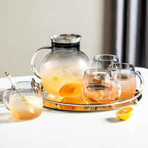 Ensemble de tasses <span class=keywords><strong>à</strong></span> <span class=keywords><strong>eau</strong></span> en verre, 4 couleurs, passe-<span class=keywords><strong>eau</strong></span>, lave-vaisselle, couvercle filtrant en acier inoxydable, <span class=keywords><strong>carafe</strong></span> <span class=keywords><strong>à</strong></span> <span class=keywords><strong>eau</strong></span> - Product Image 2