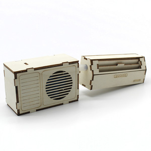 Mini aire acondicionado montado en la pared con unidad exterior, kit de madera 1:18 para niños, juguete científico DIY, modelo educativo - Product Image 5
