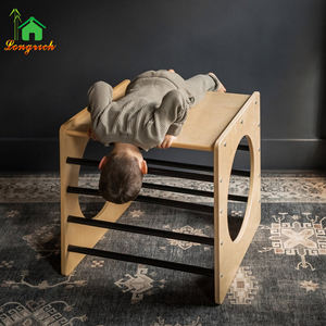 <span class=keywords><strong>Arche</strong></span> en <span class=keywords><strong>bois</strong></span> pour enfants, cadre d'escalade triangulaire avec toboggan, ensemble d'arbres pour plantes grimpantes - Product Image 4