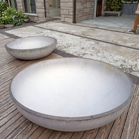 YIJIE Brasero d'extérieur moderne en acier inoxydable, sans fumée, alimenté au bois, diamètre 60cm/80cm, surface peinte, portable