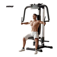 Potente Máquina de Gimnasio Multifunción con Carga de Discos, con Press de Pecho, Extensión de Piernas y Butterfly, para Entrenamiento Profesional Comercial