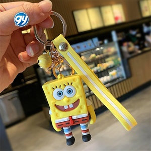 Custom Design Silicone Keying morbido Pvc gomma per Souvenir regali chiave chian <span class=keywords><strong>SpongeBob</strong></span> <span class=keywords><strong>SquarePants</strong></span> 3d portachiavi - Product Image 2