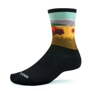 360 Degree Print Wick Moisture Running Hiking Cycling Socks