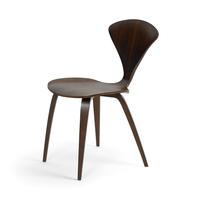 Vente en gros de chaises de restaurant en bois massif nordique noir en rotin moderne côté cherner