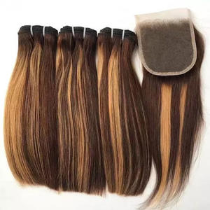 Extensiones de Cabello Humano 100% Natural, Mezcla de Calidad Superior, Descuento, Trama Doble, Cutícula Virgen, Mechas, Paquetes de Cabello Humano - Product Image 2