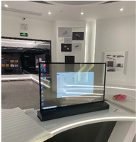 Pantalla OLED de elevación de 30 ''y 55'', señalización Digital transparente 4K, pantalla Oled transparente ultrafina táctil