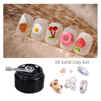 2022 nouveau populaire professionnel 10G bricolage Nail Art Design 3d Gel d'argile solide pour Salon de manucure