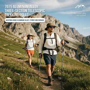 <span class=keywords><strong>Bastones</strong></span> <span class=keywords><strong>de</strong></span> Trekking <span class=keywords><strong>Plegables</strong></span> Ultraligeros <span class=keywords><strong>de</strong></span> Aluminio 7075 <span class=keywords><strong>de</strong></span> 3 Secciones, Bastón <span class=keywords><strong>de</strong></span> Senderismo con Longitud Ajustable <span class=keywords><strong>de</strong></span> 135 cm, Bloqueo Externo <span class=keywords><strong>de</strong></span> Carbono y Tungsteno - Product Image 2