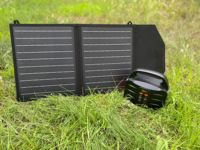 Panneau solaire pliable portable 40W 2 USB léger, hydrofuge, pour charge rapide solaire, efficacité 22%