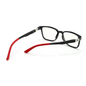 Wholesale TR90 360 Degree Flexible Hinge Square Crystal Colors Light Weight Optical Glasses Frames For Kids F8501