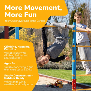 <span class=keywords><strong>Barre</strong></span> <span class=keywords><strong>de</strong></span> <span class=keywords><strong>gymnastique</strong></span> extérieure pour enfants, structure d'escalade à hauteur réglable avec barres murales, équipement sportif <span class=keywords><strong>de</strong></span> <span class=keywords><strong>jardin</strong></span> - Product Image 2