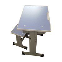 Bureaux d'école à montage simple, ensemble bureau et chaise pour étudiants en classe, bureaux confortables avec chaise