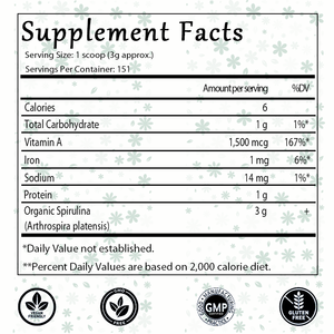 OEM/ODM Hotselling organik Spirulina tozu, mavi-yeşil yosun, Vegan Protein, vitamin ve mineraller, glutensiz zengin - Product Image 2