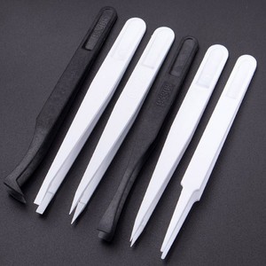 Regalos gratis: pinzas para pestañas, pinzas curvas de fibra de carbono, pinzas de plástico, pinzas industriales de reparación, ecológicas - Product Image 1