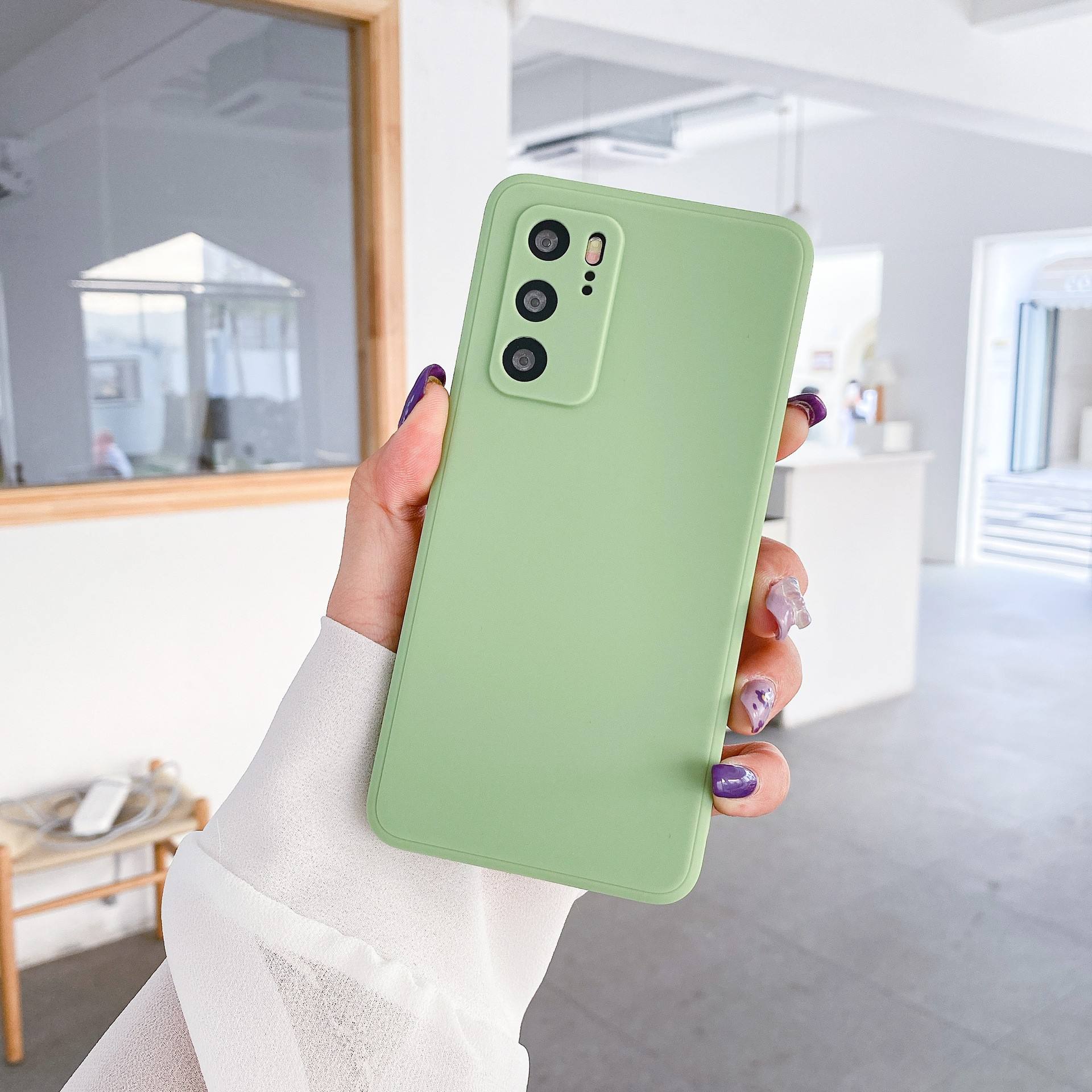 สีเขียว