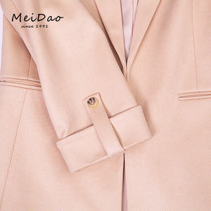 MEIDAO-020079 Beige Business Casual Lungo Anteriore Aperto <span class=keywords><strong>Blazer</strong></span> Per Le Donne di Stile - Product Image 2