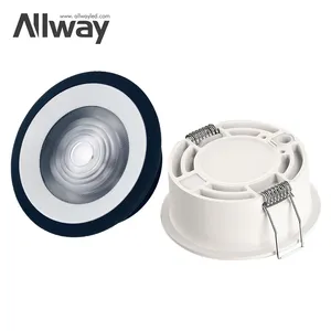 ALLWAY 2023 New Trend Anti Glare Cob Ceiling Down Lights Wall Indoor Hotel 5w 9w 12w 15w Led Downlight