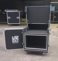 Boîtier de transport 7U pour montage en rack avec roues pour mixeur et amplificateur DJ professionnel