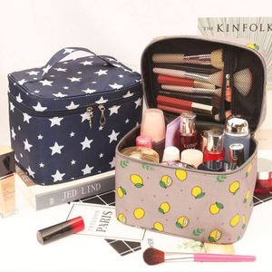 Bolsa de Almacenamiento de Cosméticos y Artículos de Aseo Multifuncional, de Lona, Gran Capacidad, con Diseño de Dibujos Animados y Logotipo Personalizado para Mujer, Marca Ulikeke - Product Image 1