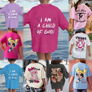 Venta caliente lindo diseño de impresión corta ropa de verano informal bebé niño niños y niñas niños ropa <span class=keywords><strong>camiseta</strong></span> Top - Product Image 2