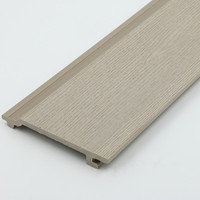 Plafond en WPC extrudé, panneaux décoratifs modernes imperméables pour l'extérieur, revêtement extérieur durable pour usage commercial