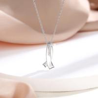 Collier personnalisé en argent 925 avec pendentif en pierre de naissance CZ, cadeau de bijoux de famille personnalisé