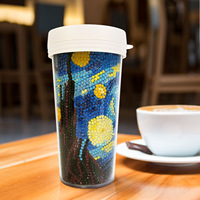 Nouvelle tasse de peinture diamantée Songwoo, broderie diamantée DIY faite à la main, peinture décorative créative entièrement en diamants