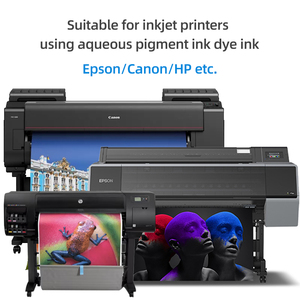 390G 350G Matte <span class=keywords><strong>Poly</strong></span>-Bông 24/36/44 Inch Sắc Tố Nhuộm In Phun In Ảnh Polyester Bông Vải Cho Canon Epson HP - Product Image 6