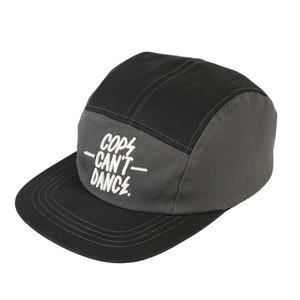 หมวกแคมป์ 5 แผง ปักลาย 3 มิติ สีดำเทาแบบกำหนดเอง พร้อมโลโก้ของคุณเอง - Product Image 2