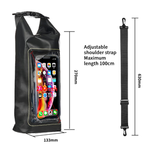 Bolsa de playa <span class=keywords><strong>plegable</strong></span> <span class=keywords><strong>impermeable</strong></span> de 2L, bolsa de teléfono <span class=keywords><strong>impermeable</strong></span>, mochila, saco seco para acampar, senderismo, natación - Product Image 6