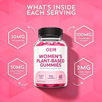 Fabricant OEM de gommes à mâcher pour la santé des femmes, vitamine B6, canneberge, pour l'équilibre hormonal