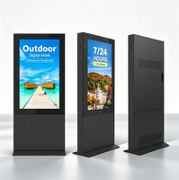 Totem WiFi per Esterni, Display Pubblicitario Digitale Portatile per Stazioni degli Autobus, Chiosco con Segnaletica Digitale e Schermi per Esterni