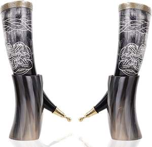 Tasse à boire en corne de boisson de qualité exportée pour la bière disponible au prix de gros auprès de l'exportateur et du fabricant indiens - Product Image 3