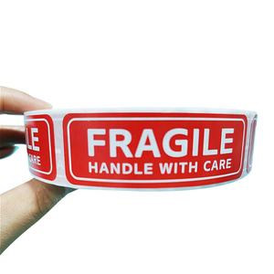 Étiquettes d'expédition autocollantes en papier d'art imprimées par transfert thermique avec impression de logo OEM, rouleau d'étiquettes imprimées - Product Image 2